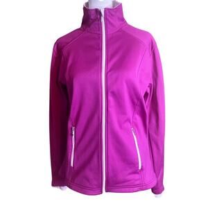 Maggie Lane Pink Full Zip Athletic Jacket Size Medium